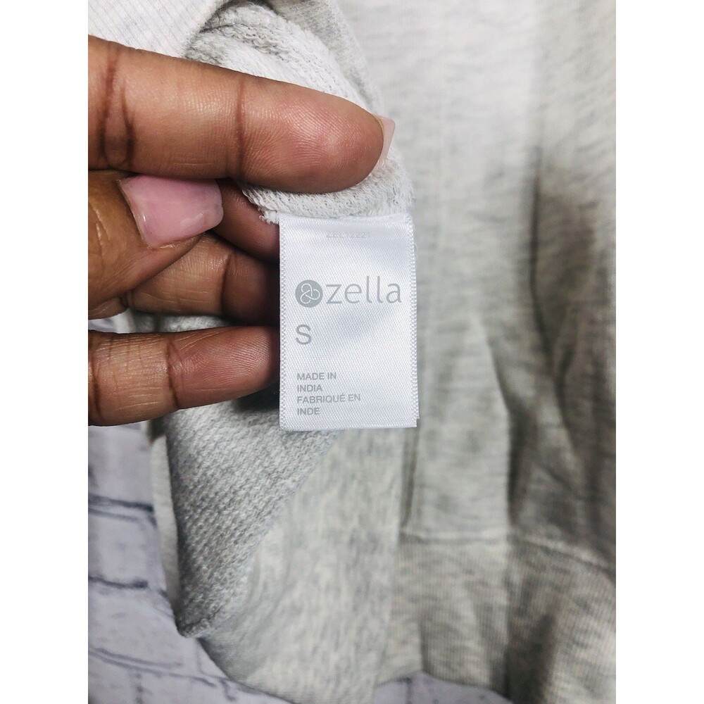 Zella Womens All Day Oversize soft Crew Neck Pullover High Low Sweatshirt Size S - Picture 9 of 10